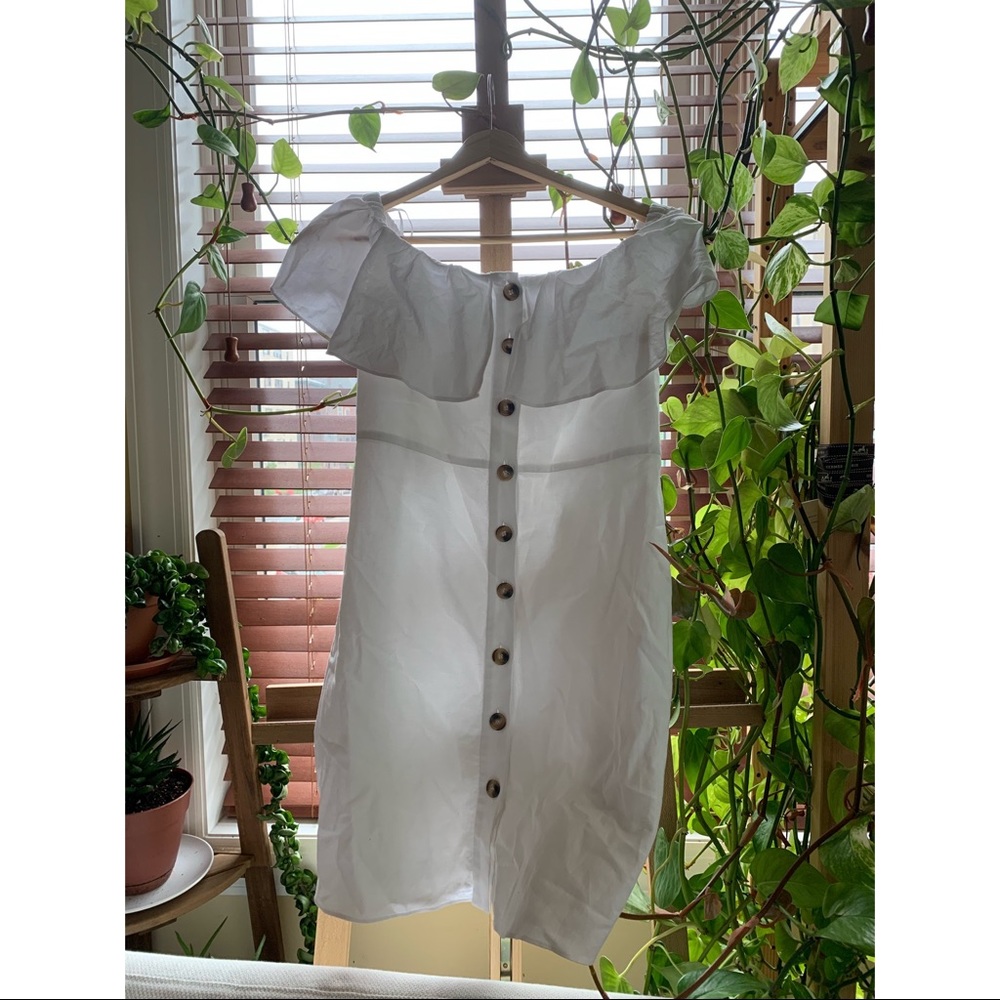 Off the Shoulder White Zara Dress